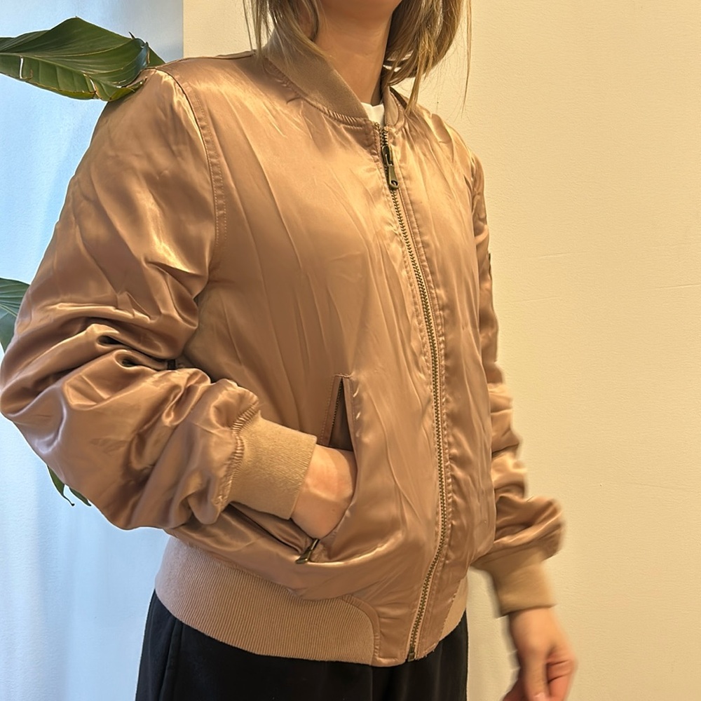 Pink bomber jacket